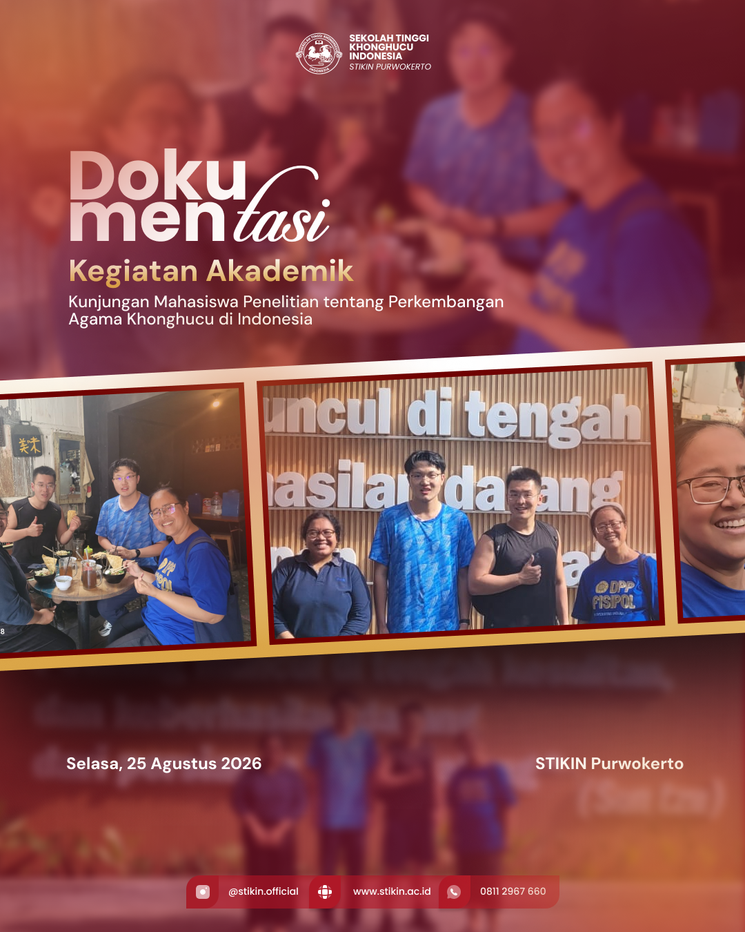 Kunjungan Mahasiswa dalam Penelitian tentang Perkembangan Agama Khonghucu di Indonesia